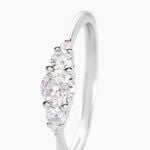 Bague Maiwen Argent Blanc Oxyde De Zirconium - Bagues solitaires Femme | Histoire d&rsquo;Or