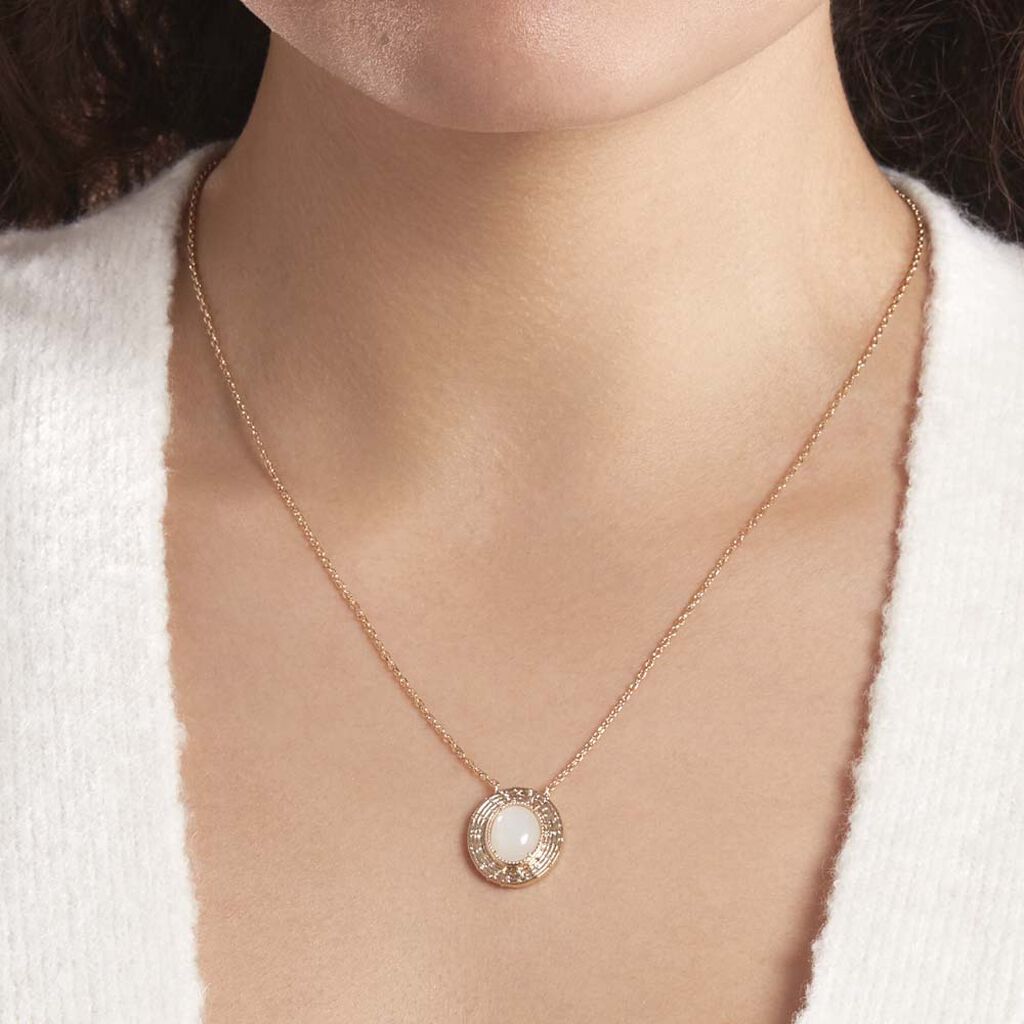 Collier Linna Plaqué Or Jaune Pierre De Lune - Colliers Femme | Histoire d’Or