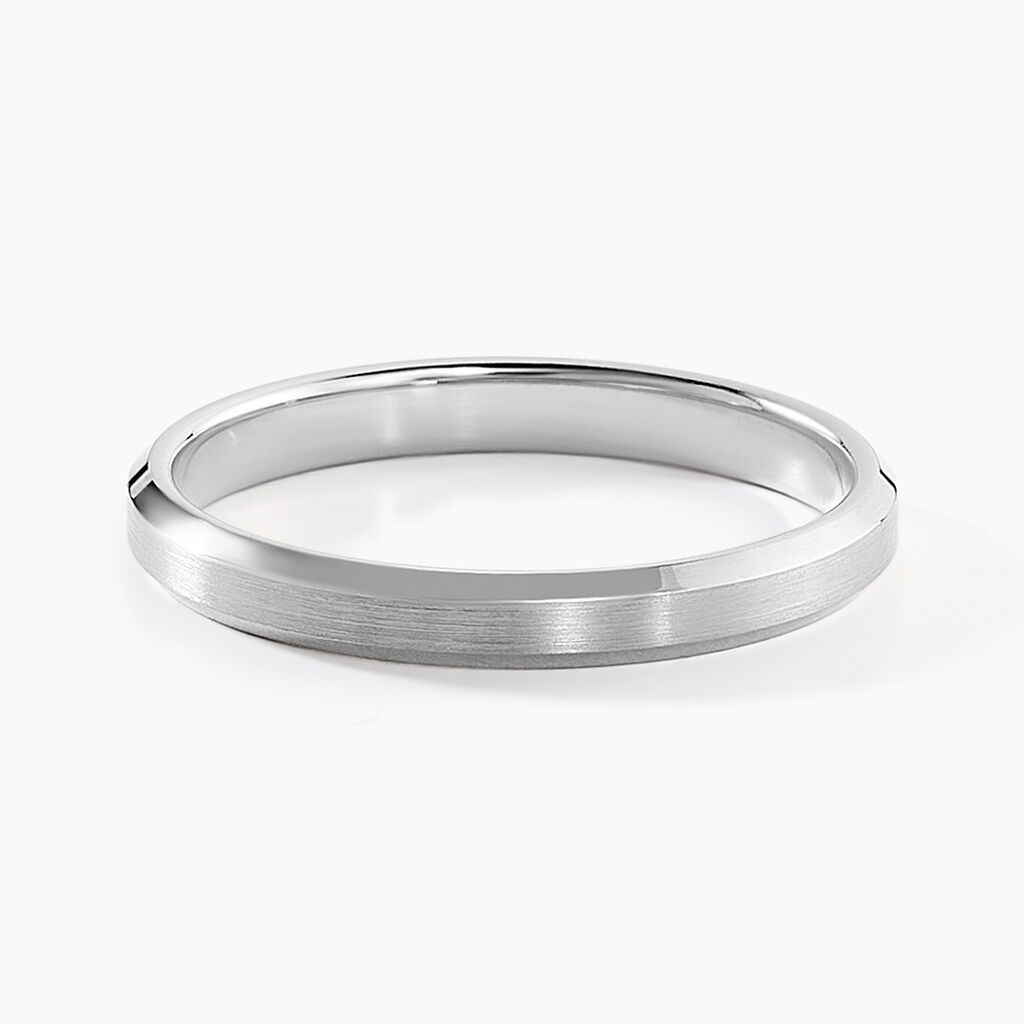 Alliance Rominus Palladium Blanc Ruban - Alliances Famille | Histoire d’Or
