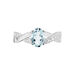 Bague Candice Or Blanc Aigue Marine - Bagues solitaires Femme | Histoire d’Or