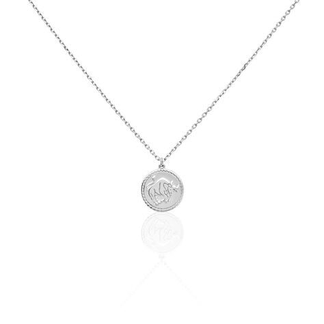 Collier Argent Blanc Lew - Colliers Zodiaque Homme | Histoire d’Or