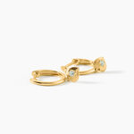 Boucles D'Oreilles Pendantes Bedwyr Argent Dor&eacute; A L'Or 750/1000 Topaze - Boucles d'oreilles empierr&eacute;es Femme | Histoire d&rsquo;Or