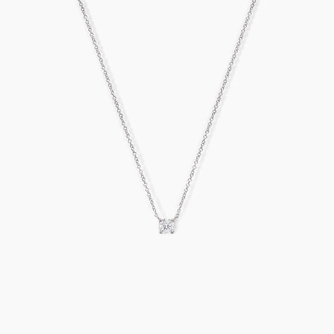 Collier Aphrodite Or Blanc Diamant - Colliers Femme | Histoire d’Or