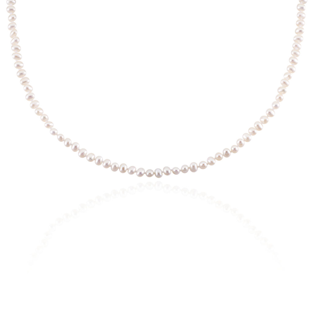 Collier Baroque Or Jaune Perle De Culture