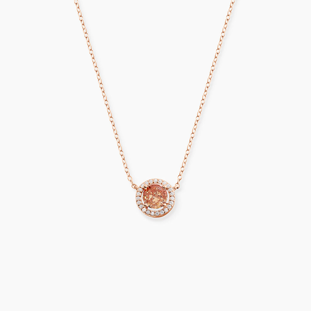 Collier Rio Argent Rose Oxyde De Zirconium - Colliers fantaisie Femme | Histoire d&rsquo;Or