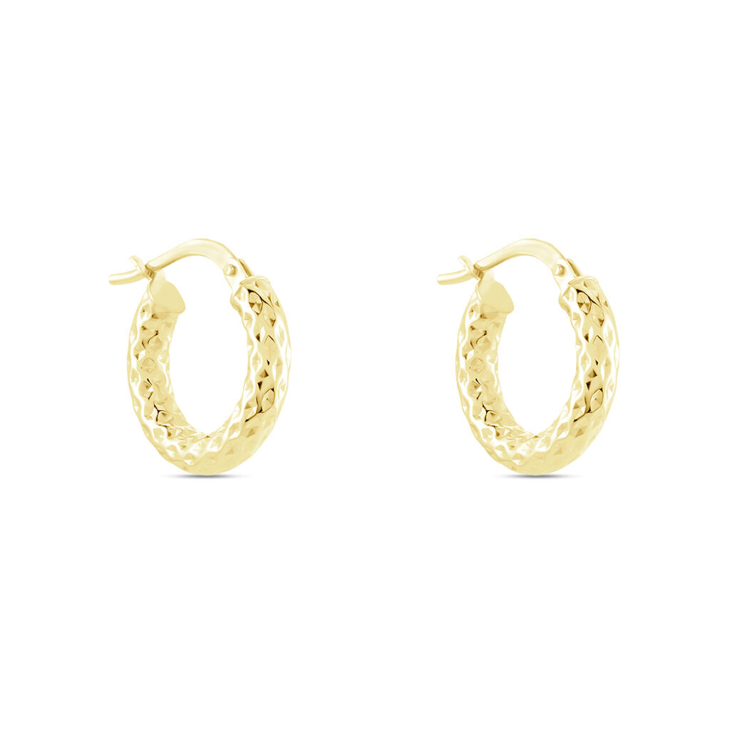 Créoles Udara Or Jaune - Boucles d'oreilles créoles Femme | Histoire d’Or