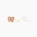 Boucles D'oreilles Puces Papillon Rose Or Jaune - Clous d'oreilles Enfant | Histoire d&rsquo;Or
