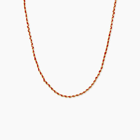 Collier Nelli Acier Jaune - Bijoux sans pierre Femme | Histoire d&rsquo;Or