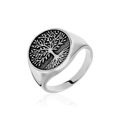 Bague Maximiliano Argent Blanc - Bagues Homme | Histoire d’Or