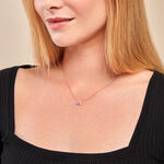 Collier Laurine Argent Rose Oxyde De Zirconium - Colliers fantaisie Femme | Histoire d&rsquo;Or