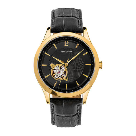 Montre Pierre Lannier Fleuret Noir - Montres Homme | Histoire d’Or