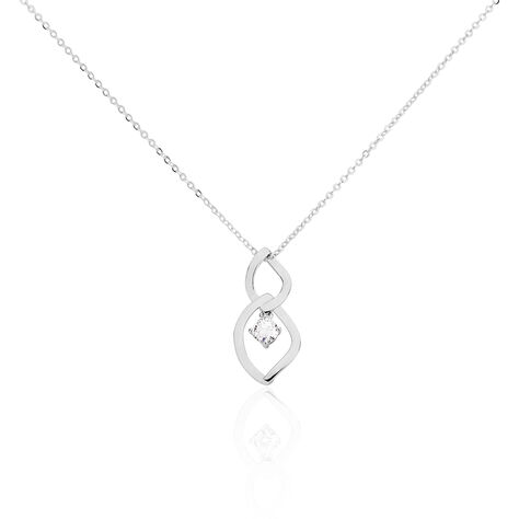 Collier Bernetta Argent Blanc Oxyde De Zirconium - Colliers fantaisie Femme | Histoire d’Or