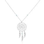 Collier Sautoir Misalie Argent Blanc - Sautoirs Femme | Histoire d&rsquo;Or