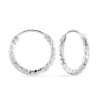 Cr&eacute;oles Argent Blanc Agathe - Boucles d'oreilles cr&eacute;oles Femme | Histoire d&rsquo;Or