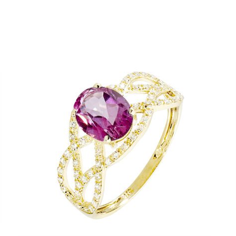 Bague Tina Or Jaune Topaze Et Diamant - Bagues solitaires Femme | Histoire d’Or