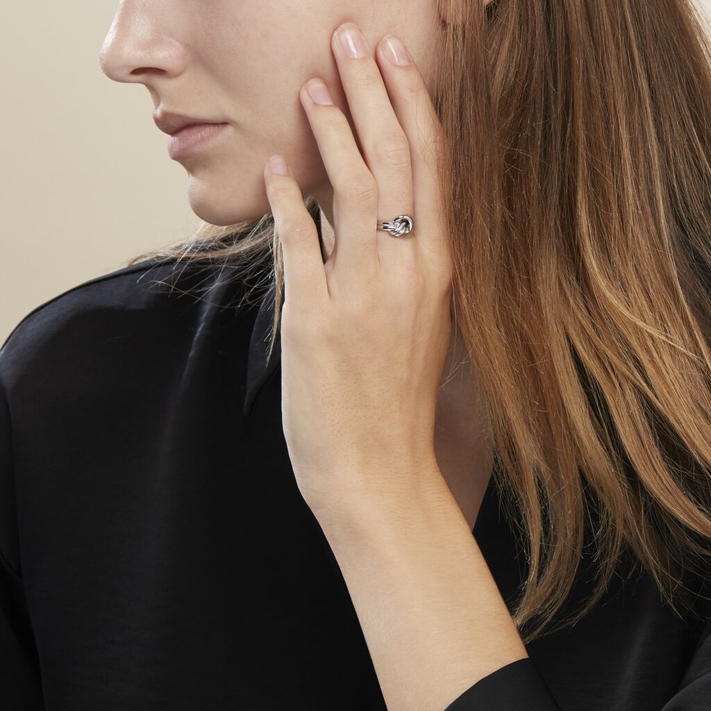 Bague Seasaidh Argent Blanc - Bagues fantaisie Femme | Histoire d’Or