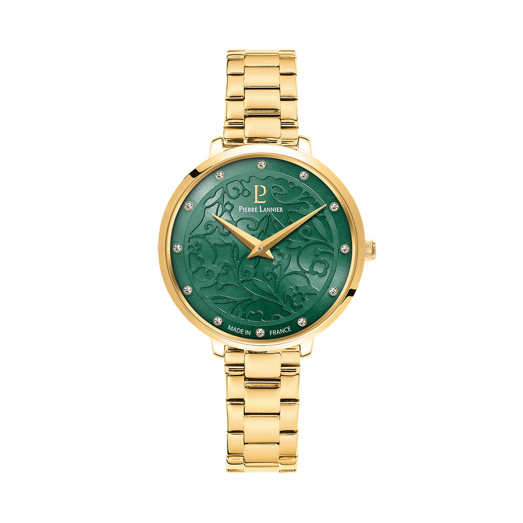Montre Pierre Lannier Eolia Vert - Montres Femme | Histoire d’Or