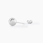 Boucles D'oreilles Puces Virgie Argent Blanc - Boucles d'oreilles fantaisie Femme | Histoire d&rsquo;Or