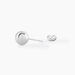 Boucles D'oreilles Puces Virgie Argent Blanc - Boucles d'oreilles fantaisie Femme | Histoire d’Or