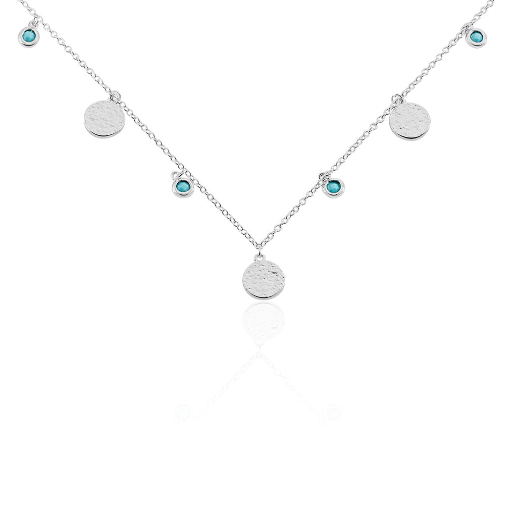 Collier Tanaya Argent Blanc Verre - Colliers Femme | Histoire d&rsquo;Or