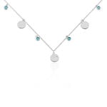Collier Tanaya Argent Blanc Verre - Colliers Femme | Histoire d&rsquo;Or