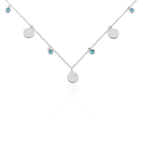 Collier Tanaya Argent Blanc Verre - Colliers Femme | Histoire d&rsquo;Or