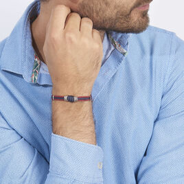 Bracelet Agarae Acier Blanc - Bracelets cordon Homme | Histoire d’Or