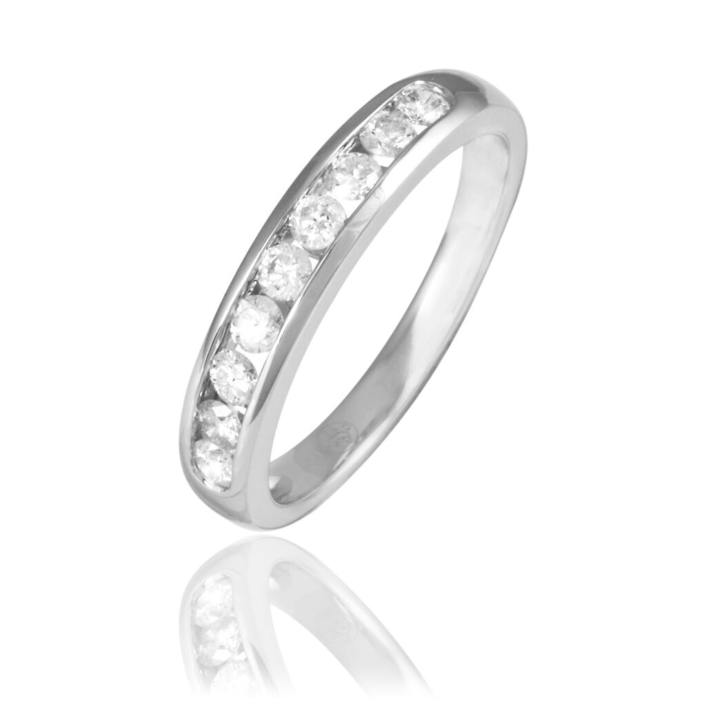 Alliance Giulia Or Blanc Diamant - Alliances Femme | Histoire d’Or