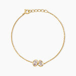 Bracelet Sunset Riviera Argent Dor&eacute; A L'Or 750/1000 Oxyde De Zirconium - Bracelets Femme | Histoire d&rsquo;Or