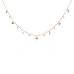 Collier Nimbe Argent Rose Oxyde De Zirconium - Colliers Femme | Histoire d&rsquo;Or