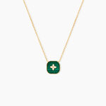 Collier Lucky Gems Or Jaune Malachite Oxyde De Zirconium - Colliers Femme | Histoire d&rsquo;Or
