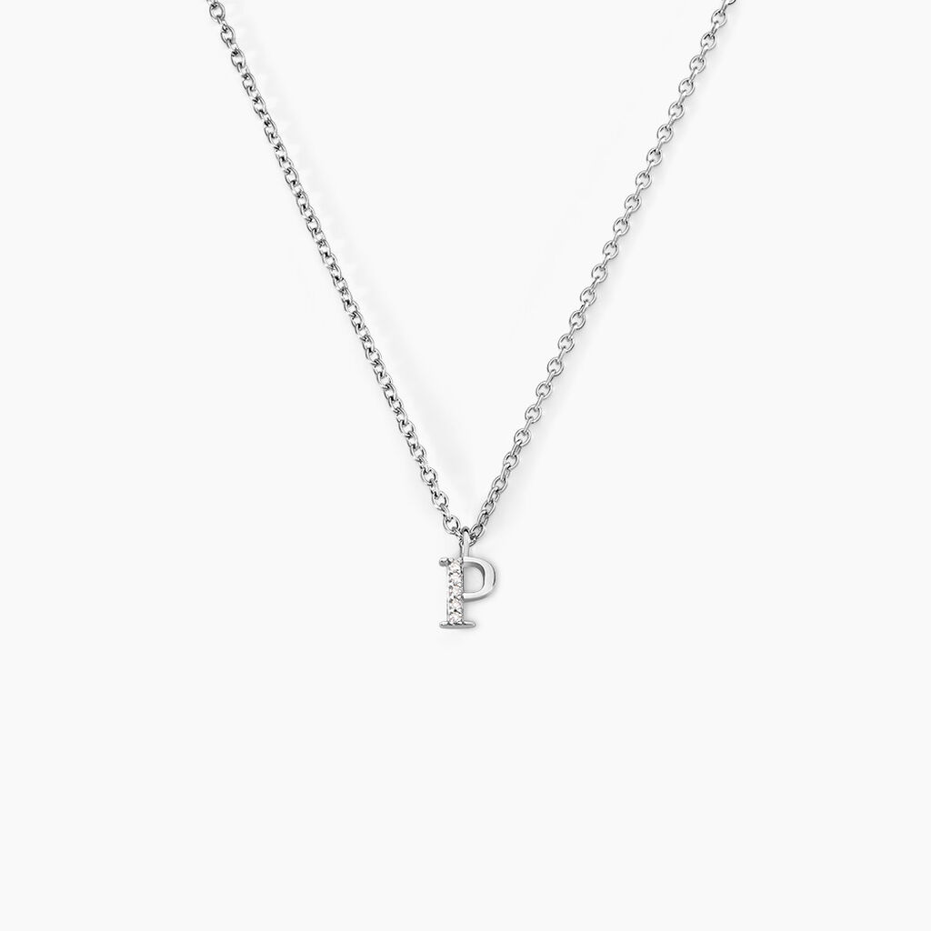 Collier Neruda Argent Blanc Oxyde De Zirconium - Colliers fantaisie Femme | Histoire d&rsquo;Or