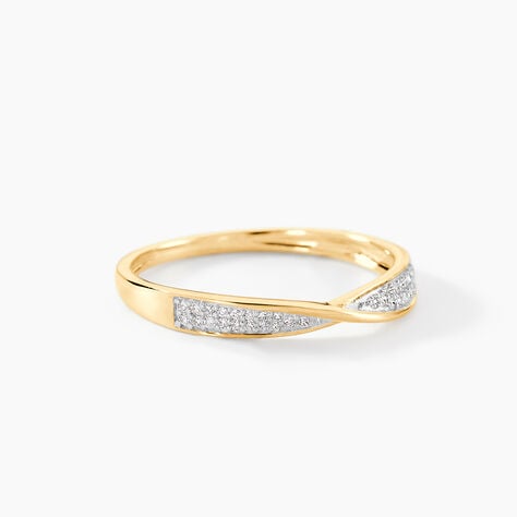 Bague Ingerida Or Jaune Diamant - Bagues avec pierre Femme | Histoire d&rsquo;Or