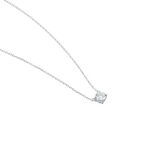 Collier Solitaire Victoria Platine Blanc Diamant - Colliers Femme | Histoire d&rsquo;Or