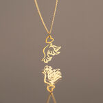 Pendentif Guecha Colombe Et Coeur Or Jaune - Pendentifs Femme | Histoire d&rsquo;Or