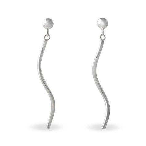 Boucles D'oreilles Pendantes Yaell Argent Blanc - Boucles d'oreilles fantaisie Femme | Histoire d’Or