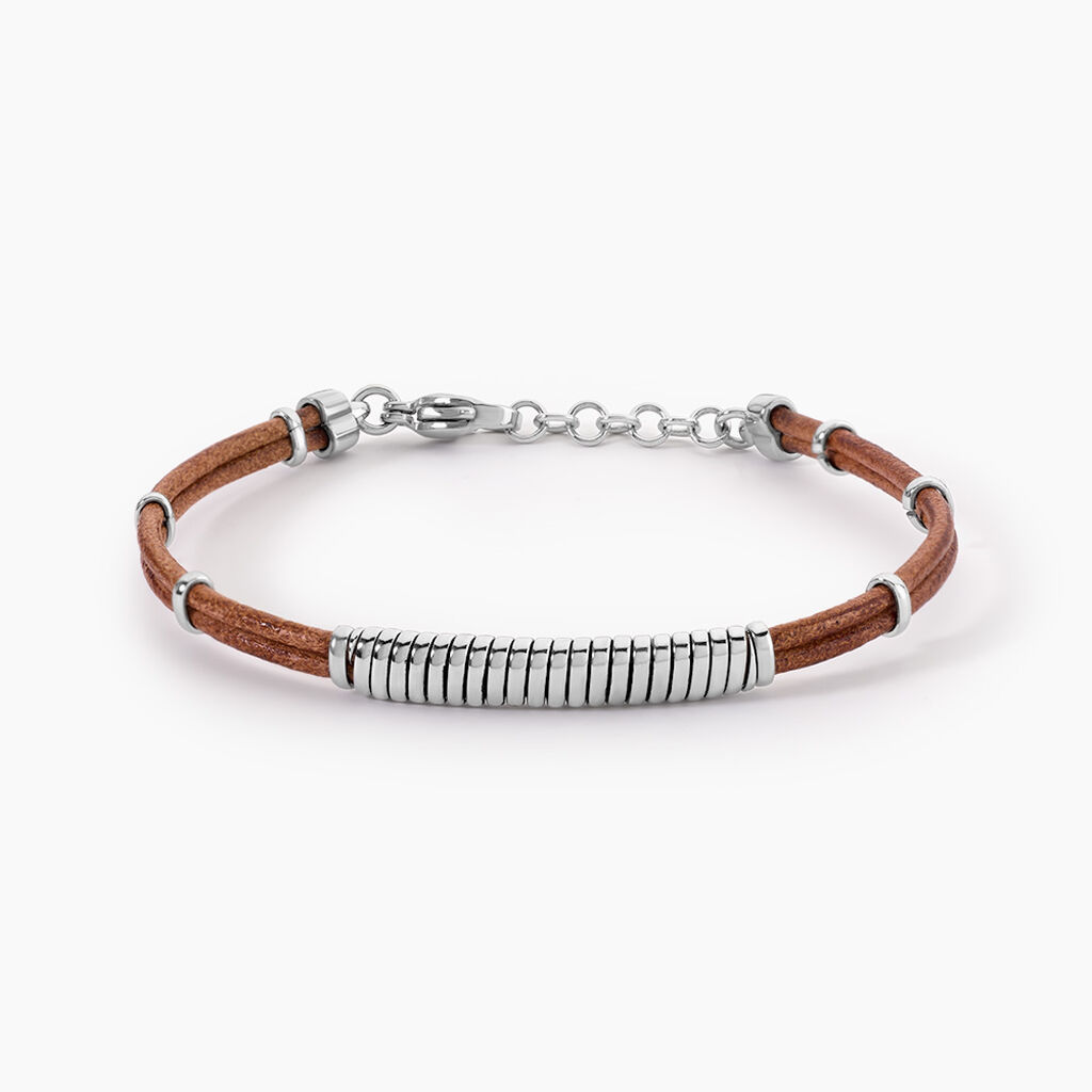 Bracelet Cuir De Vache Marron - Bracelets Cuir Homme | Histoire d&rsquo;Or