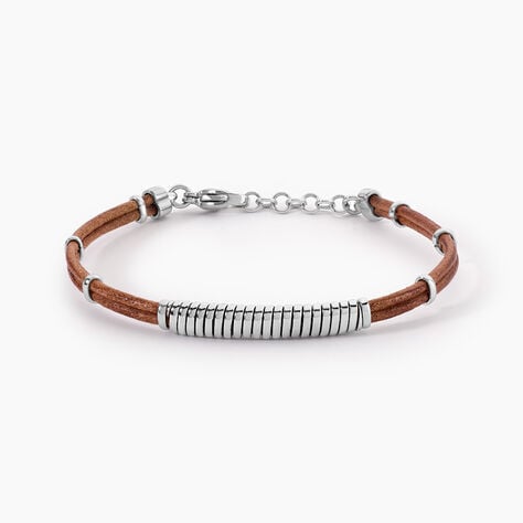Bracelet Cuir De Vache Marron - Bracelets Cuir Homme | Histoire d&rsquo;Or