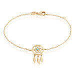 Bracelet Attrape Reves Plaque Or Jaune Pierre De Synthese - Bracelets Femme | Histoire d&rsquo;Or