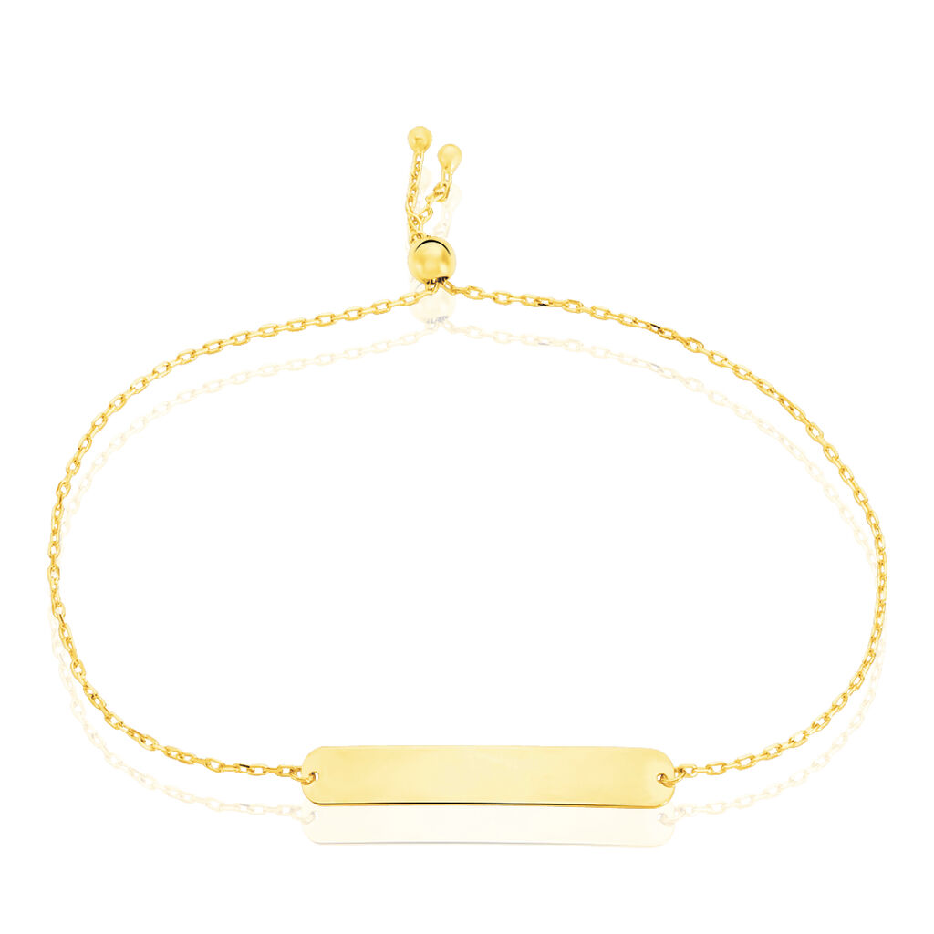 Bracelet Identit&eacute; Peronille Or Jaune - Gourmettes Femme | Histoire d&rsquo;Or