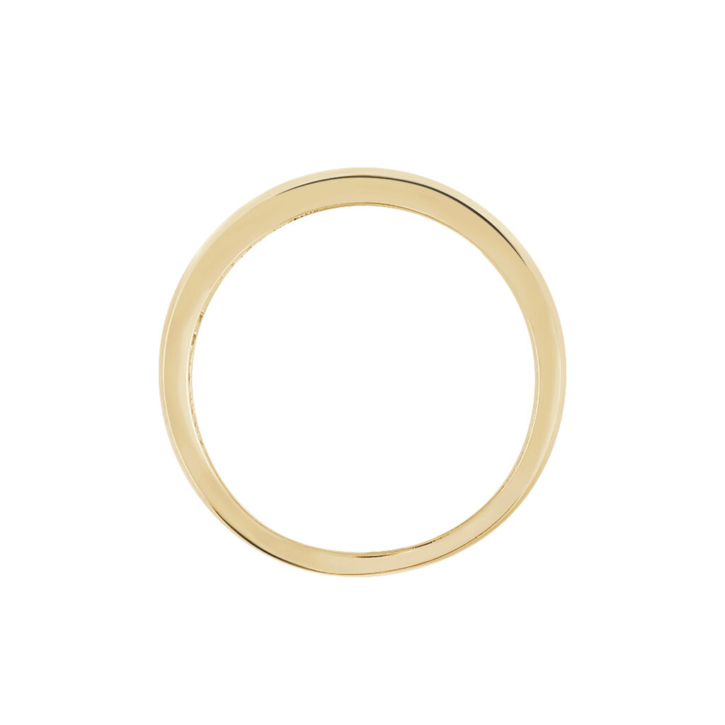 Bague Vitoria Plaqu&eacute; Or Jaune Oxyde De Zirconium - Bagues avec pierre Femme | Histoire d&rsquo;Or