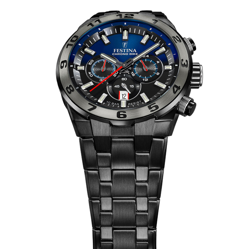 Montre Festina Chrono Bike Bleu - Montres Homme | Histoire d’Or