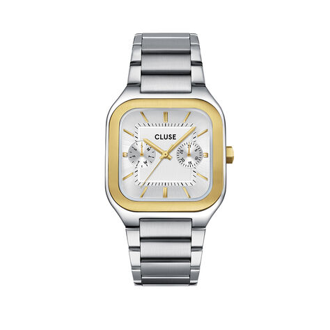 Montre Cluse Quadrus Multifonction Argent&eacute; - Montres Homme | Histoire d&rsquo;Or