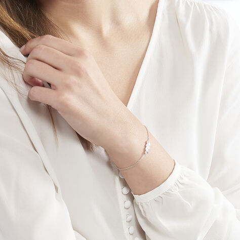 Bracelet Kalila Argent Blanc Oxyde De Zirconium - Bracelets fantaisie Femme | Histoire d’Or