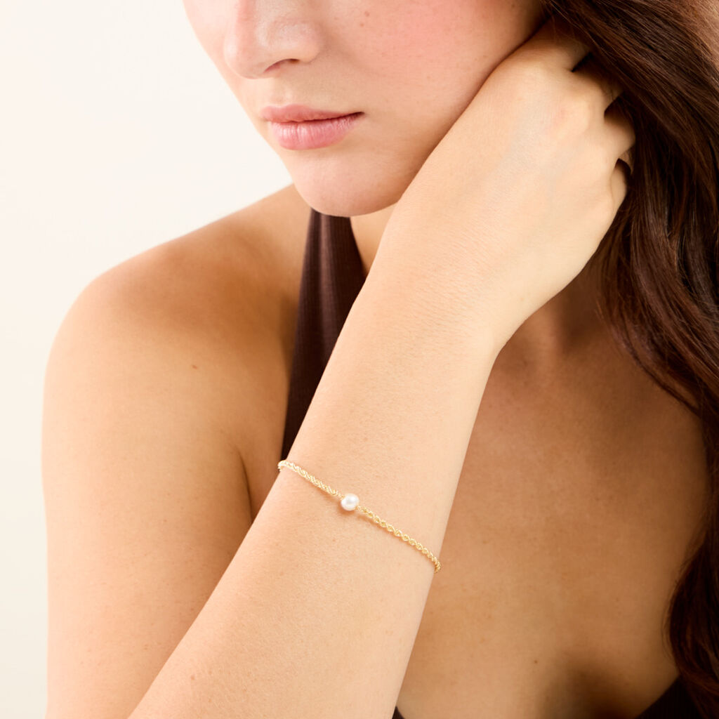 Bracelet Jerry Or Jaune Perle De Culture - Bracelets Pierre Femme | Histoire d&rsquo;Or