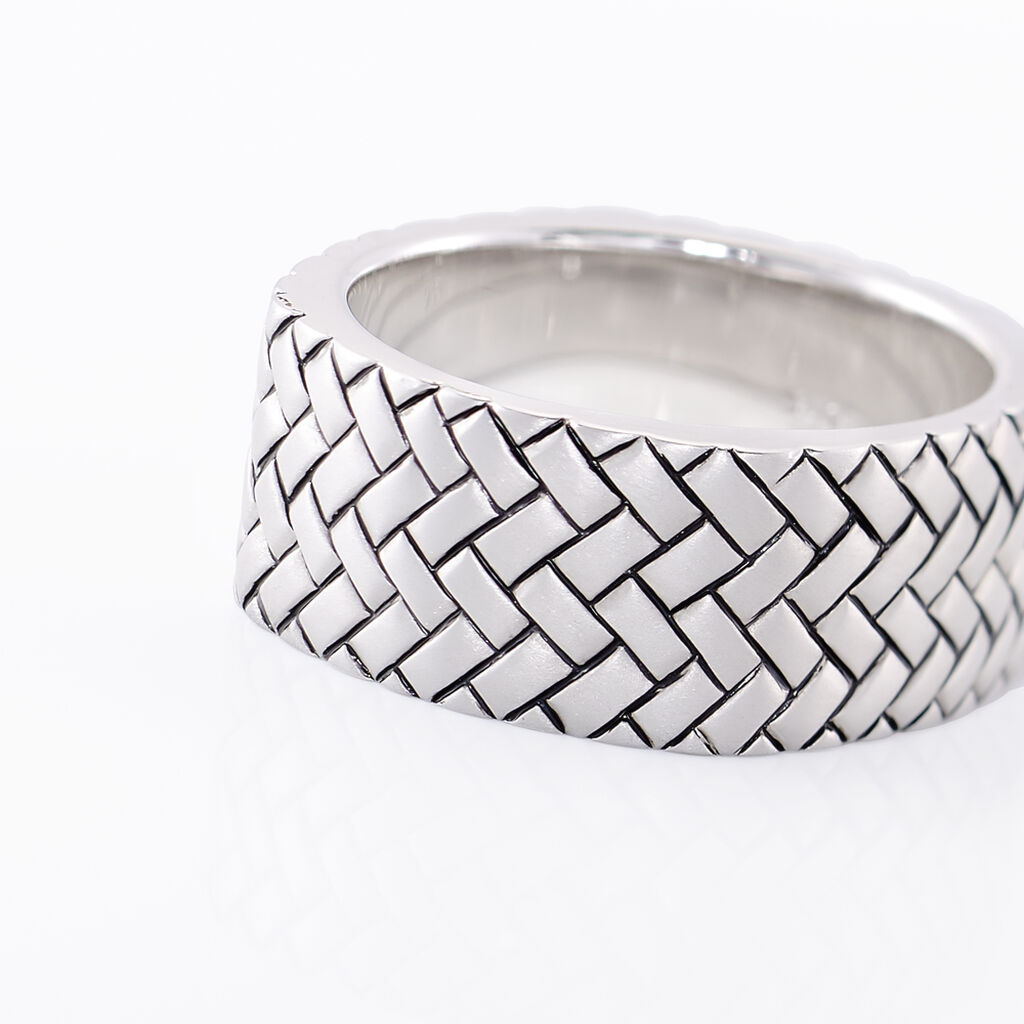 Bague Argent Blanc - Bagues Homme | Histoire d&rsquo;Or