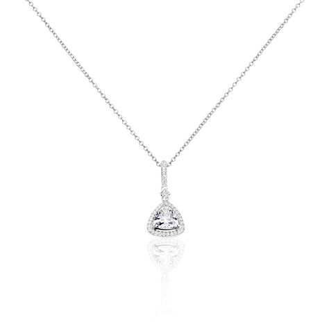 Collier Amantine Argent Blanc Oxyde De Zirconium - Colliers fantaisie Femme | Histoire d&rsquo;Or