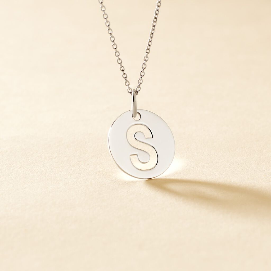 Pendentif Elio S Argent Blanc - Pendentifs Famille | Histoire d&rsquo;Or