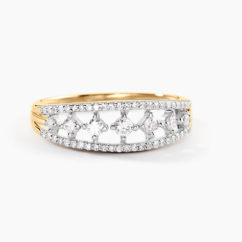 Bague Meirion Or Blanc Diamant Synth&eacute;tique - Bagues solitaires Femme | Histoire d&rsquo;Or