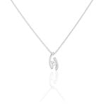 Collier Vrille Or Blanc Diamant - Colliers Femme | Histoire d&rsquo;Or